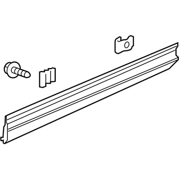 Honda 75312-TG7-A21 GARNISH ASSY., R. FR. DOOR (LOWER)