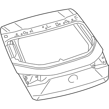 Lexus 67005-76230 Panel Sub-Assembly, Back