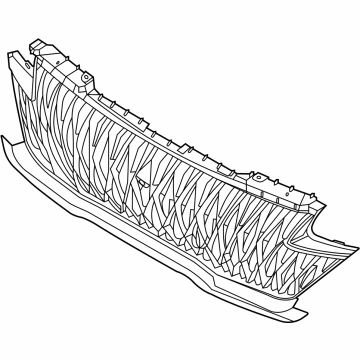 Kia 86350R0000 GRILLE ASSY-RADIATOR