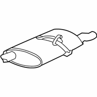 OEM 2001 Chevrolet Cavalier Exhaust Muffler Assembly (W/ Tail Pipe) - 22615280