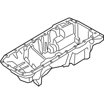 OEM 2021 BMW 540i Oil Pan - 11-13-8-580-128