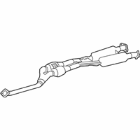 OEM 2021 Lexus RC300 Front Exhaust Pipe Assembly - 17410-36340