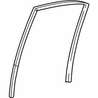 OEM 2004 Hyundai Accent Run Assembly-Rear Door Window Glass LH - 83530-25001