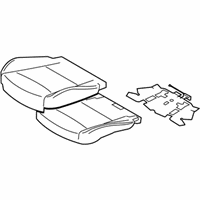 OEM 2010 BMW 128i Upholstered.Section., Basic Seat, Leather, Right - 52-10-7-251-612