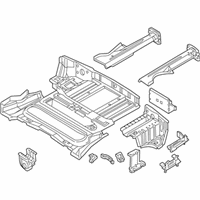 OEM 2001 BMW Z3 Trunk Floor - 41-12-8-413-719