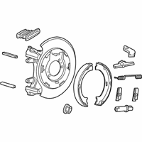 OEM 2003 Jeep Liberty Plate-Disc Brake CALIPER - 52128414AC