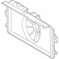 OEM 2005 Pontiac Vibe Shroud, Engine Coolant Fan - 88973495