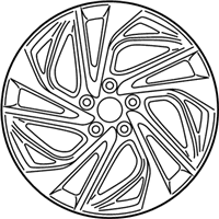 OEM Hyundai Tucson 19 Inch Wheel Scratches - 52910-D3430