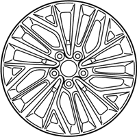 OEM Hyundai Aluminium Wheel Assembly - 52910-D3350