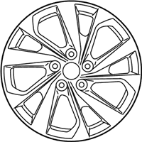 OEM Hyundai Tucson Wheel Silver Painted - 52910-D3230