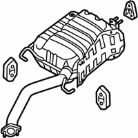 OEM Kia Sorento Rear Muffler Assembly - 287101U350