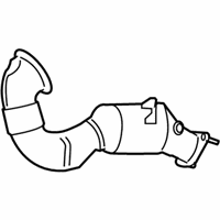 OEM 2008 BMW 535i Catalytic Converter Rear - 18-30-7-565-331