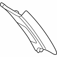 OEM 2006 BMW X5 Trim Panel Column, Rear Left - 51-43-7-056-349