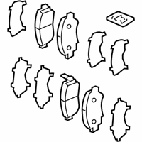 OEM Acura ILX PAD SET, FR - 45022-TR7-A03