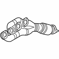 OEM BMW 745i Exchange. Exhaust Manifold With Catalyst - 18-40-7-522-554