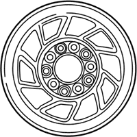 OEM 1994 Ford F-250 Alloy Wheels - F2TZ1015A