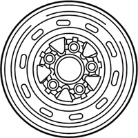 OEM 1994 Ford E-150 Econoline Club Wagon Wheel, Steel - YC2Z-1015-AB