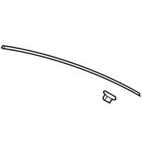 OEM 2020 Lexus LS500h MOULDING, Rear Door Window Frame - 75763-50040