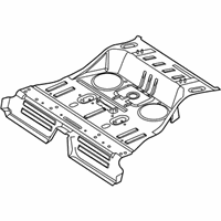 OEM 2012 Ford Explorer Center Floor Pan - BB5Z-7811160-A