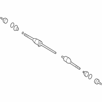 OEM Ford Freestyle Axle Assembly - 5F9Z-3B437-BA