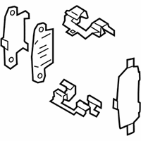 OEM 2020 Infiniti QX50 Hardware Kit-Rear Disc Brake Pad - D4080-5NA0A