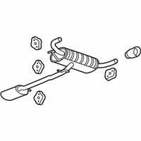 OEM Chevrolet Equinox Exhaust Muffler Assembly (W/ Exhaust Pipe & Tail Pipe) - 22800919