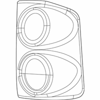 OEM 2011 Ram Dakota Lamp-Tail Stop Backup - 55077605AD