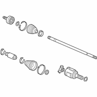 OEM Honda CR-Z Driveshaft Assembly, Passenger Side - 44305-SZT-G51