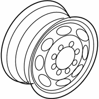 OEM Ford E-350 Econoline Club Wagon Wheel, Steel - F8UZ-1015-AA