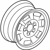 OEM Ford E-150 Club Wagon Wheel, Steel - 4C2Z-1015-AA
