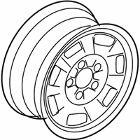 OEM 2005 Ford E-150 Club Wagon Wheel, Steel - 4C2Z-1015-AA