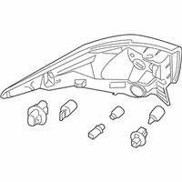 OEM 2014 Nissan Pathfinder Combination Lamp Assy-Rear, LH - 26555-3KV0A