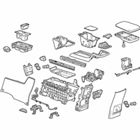 OEM 2015 Chevrolet Captiva Sport Console Assembly - 22875898