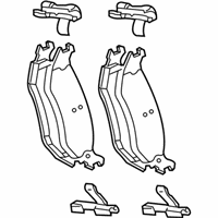 OEM 2008 Dodge Durango Pad Kit-Rear Disc Brake - 2AMV2563AB