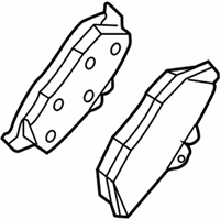 OEM 2003 Ford Mustang Rear Pads - 3R3Z-2200-AA