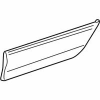 OEM Lexus LS430 Moulding, Rear Door, Outside RH - 75741-50040-C0