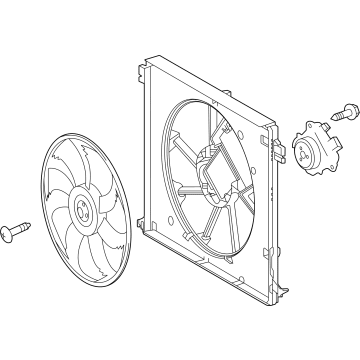 OEM 2021 Toyota Highlander Fan Module - 16360-F0100