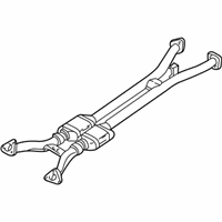 OEM 1997 Chevrolet Corvette Oxidation Catalytic Converter Assembly (W/ Exhaust Pipe) - 88896488