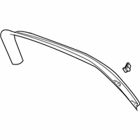 OEM GMC Molding Asm-Lift Gate Window Garnish *Cashmere - 15185833