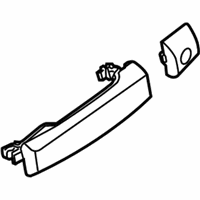 OEM 2012 Nissan Pathfinder Front Door Outside Handle Assembly, Left - 806B1-ZP60C