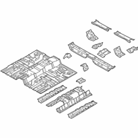 OEM 2010 Pontiac G3 Floor Pan Assembly - 96813448