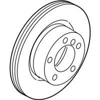 OEM 2012 BMW Z4 Brake Disc, Lightweight, Ventilated - 34-11-6-782-593