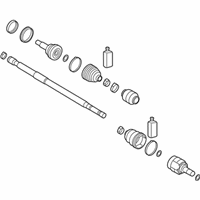 OEM 2016 Kia Forte Joint Assembly-Cv RH - 49501A7400