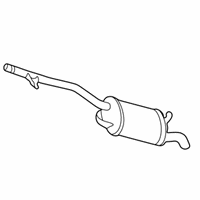 OEM 2003 Lexus LS430 Exhaust Tail Pipe Assembly - 17440-50900