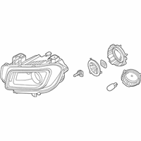 OEM 2022 Hyundai Venue Headlamp Assembly, Left - 92101-K2070