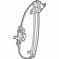 OEM 2010 Chevrolet Aveo Rear Side Door Window Regulator Assembly (W/O Motor) - 94567359