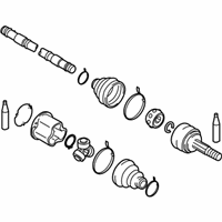 OEM 2017 Infiniti Q70L Shaft Front Drive - 39101-1MC0B