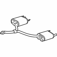 OEM Lexus GS430 Exhaust Tail Pipe Assembly - 17430-50280