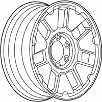 OEM Hummer H3T Alloy Wheels - 09598623