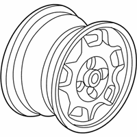 OEM 2003 Honda Civic Disk, Aluminum Wheel (14X5 1/2Jj) (Asahi) - 42700-S5B-A01